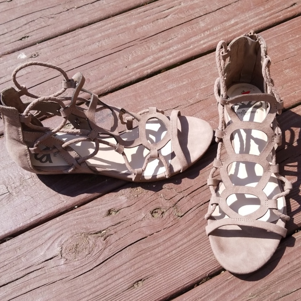 Fergalicious strappy ankle sandals